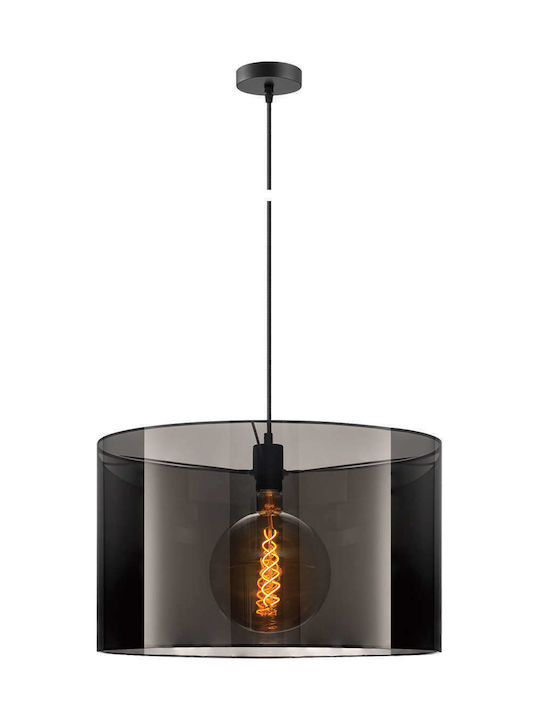 VK Lighting VK/03164/DG/5030 Μοντέρνο Κρεμαστό Φωτιστικό Μονόφωτο με Ντουί E27 σε Γκρι Χρώμα